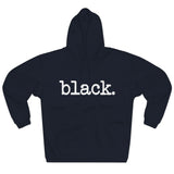 black. hoodie