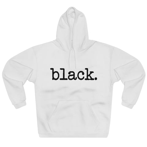 black. hoodie